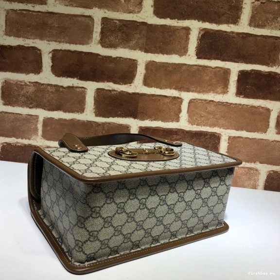 First bag ru 1955 handle bag Horsebit GUCCI small top 0730